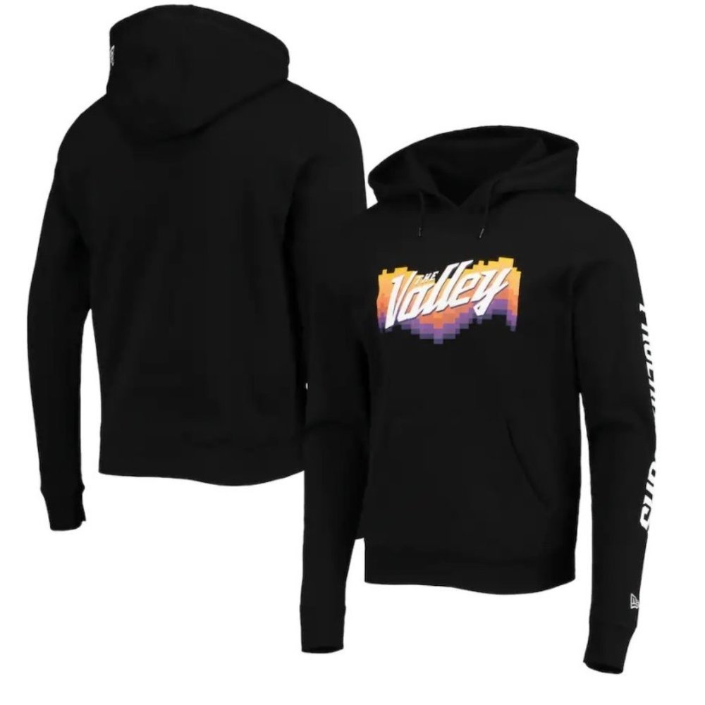 Men's Phoenix Suns New Era 2021/22 City Edition Pullover Hoodie - Black